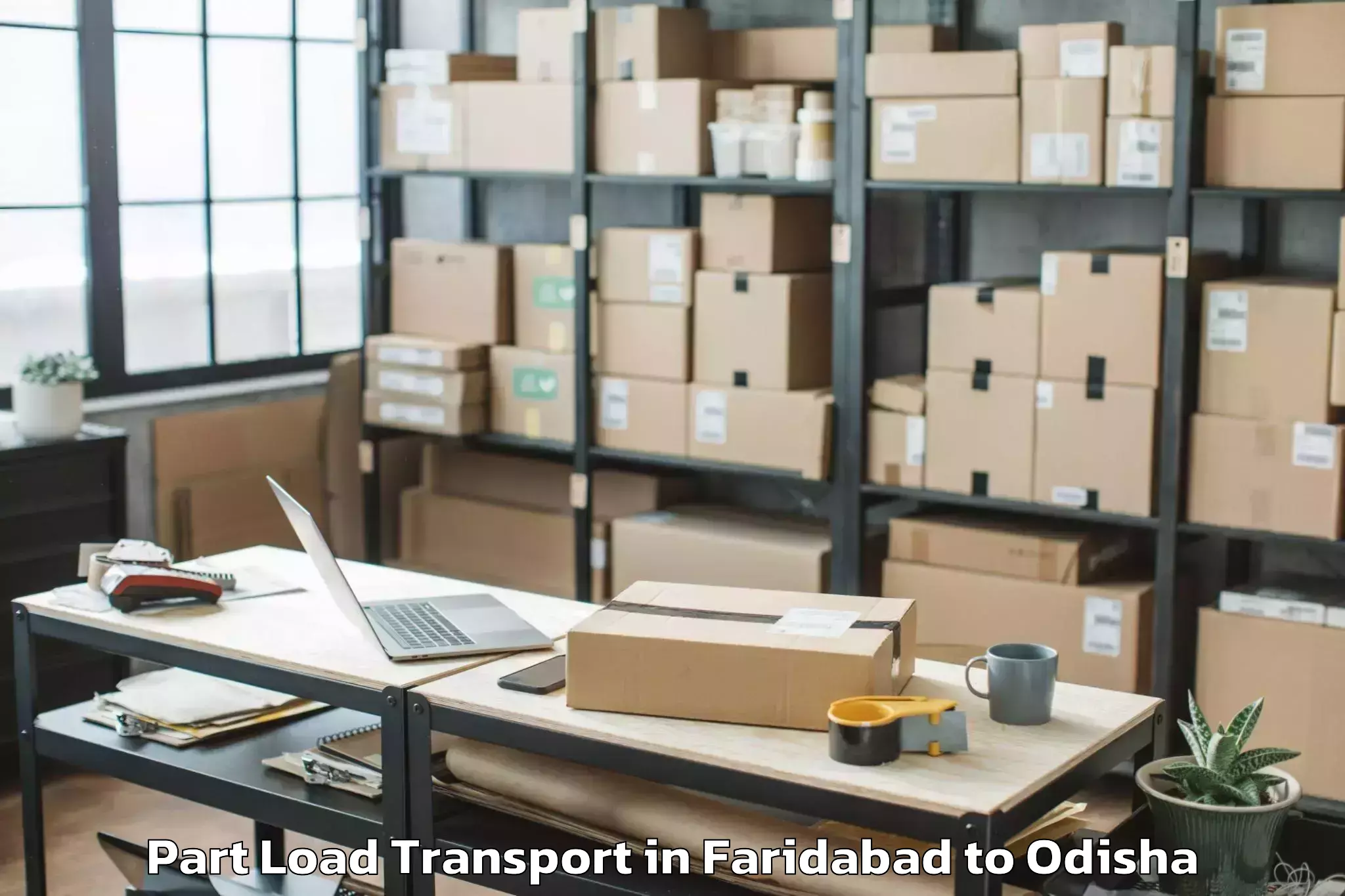 Faridabad to Nowrangapur Part Load Transport Booking